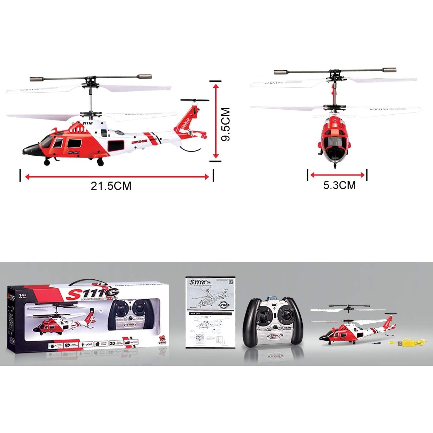 Buy now POCO DIVO Coast Guard Rescue Helicopter RC Flight Infrared 3CH Gyro Marine Aircraft Model S111G at indiglob india
