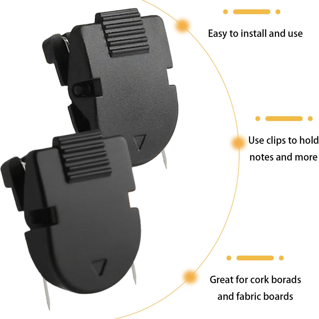 15 PCS Cubicle Clips Black Plastic Cubicle Accessories Hooks for Fabric Walls Panels Wall Clips for Hanging Office Notes Photos Frame Memos Accessories Decor