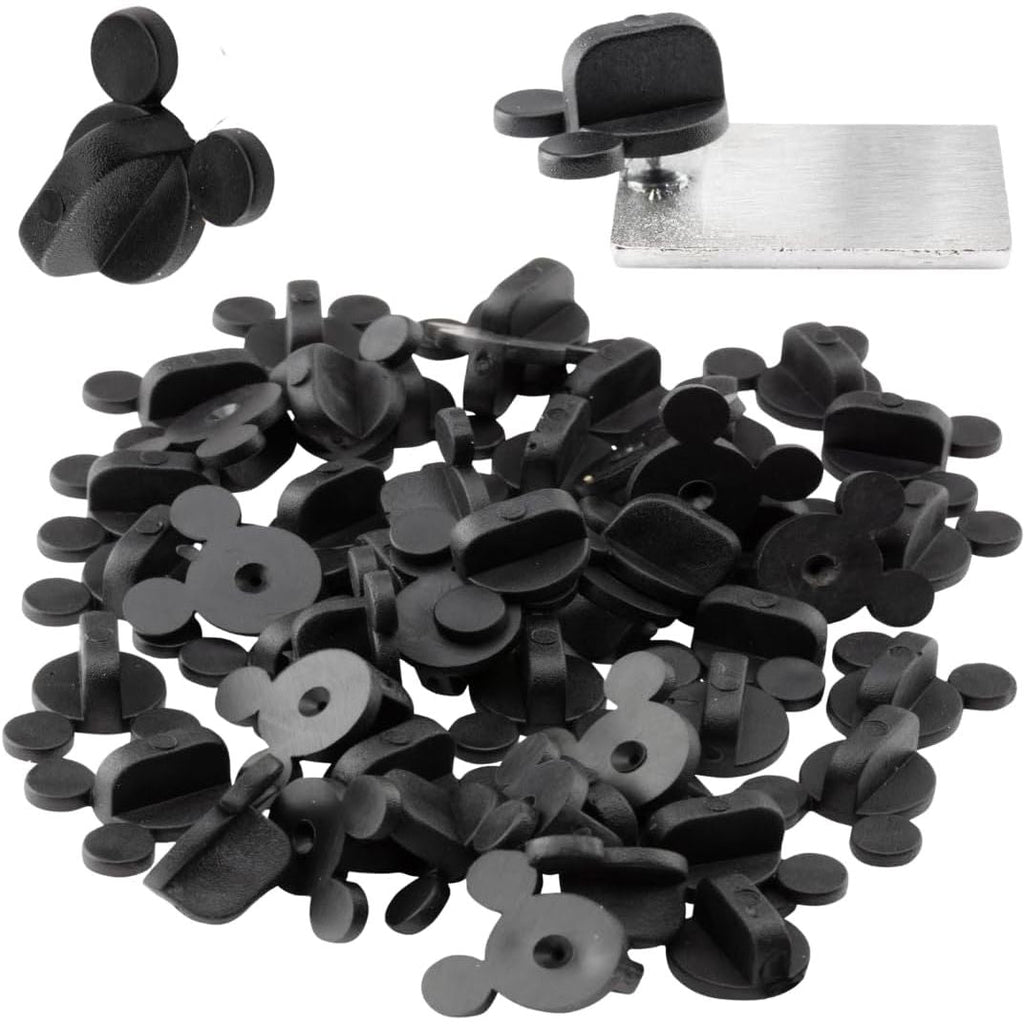 Buy now PVC Rubber Mouse Ears Replacement Pin Backs(50 Pcs) -Compatible with Mickey Mouse, Disney & Novelty Collectible pins - Keep Your Favorite pins Safely Secured to Your Clothes - Keepers, Pinback 50 Pack at indiglob india