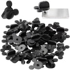 Buy now PVC Rubber Mouse Ears Replacement Pin Backs(50 Pcs) -Compatible with Mickey Mouse, Disney & Novelty Collectible pins - Keep Your Favorite pins Safely Secured to Your Clothes - Keepers, Pinback 50 Pack at indiglob india