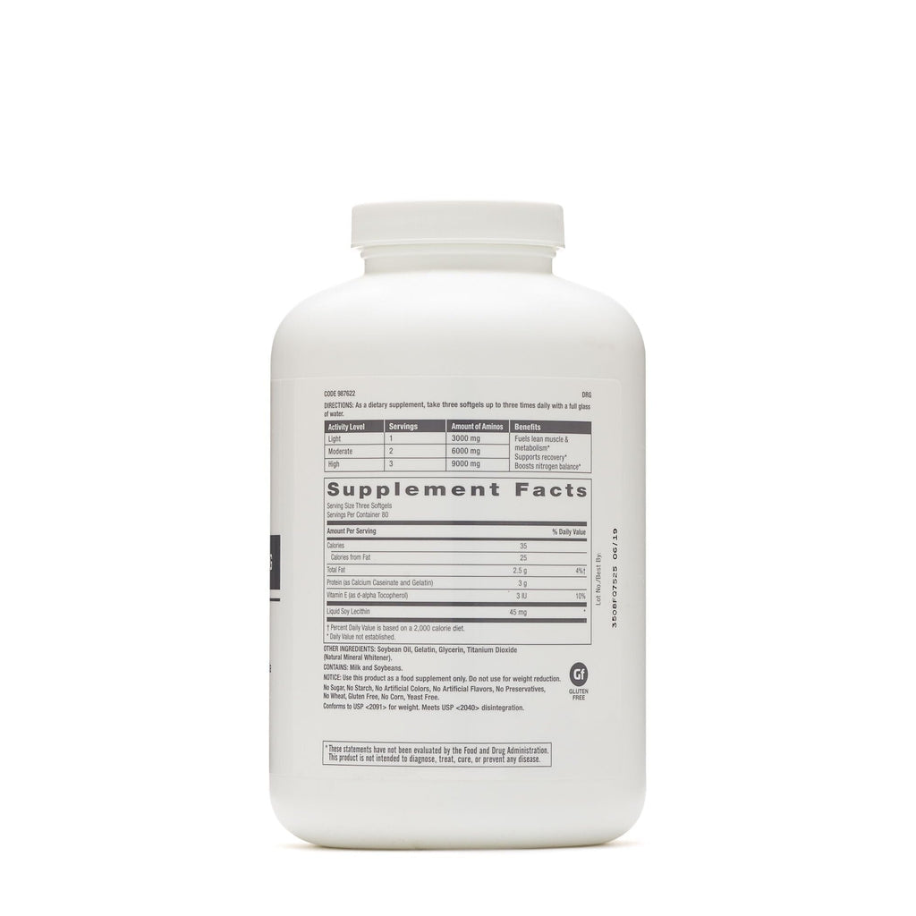 Buy now GNC Pro Performance Amino 3000mg, 240 Softgels, Supports Protein Synthesis and Muscle Repair at indiglob india