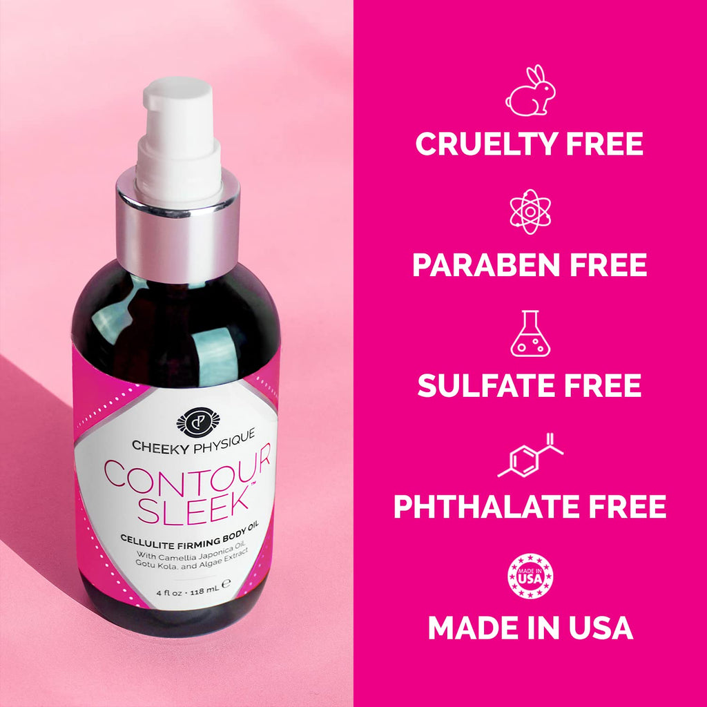 Buy now Contour Sleek Cellulite Smoothing Oil - Intensive Anti Cellulite Skin Tightening & Firming Body Oil with Gotu Kola - Natural Detox Oil for Cupping Massage or Lymphatic Drainage Treatment at indiglob india