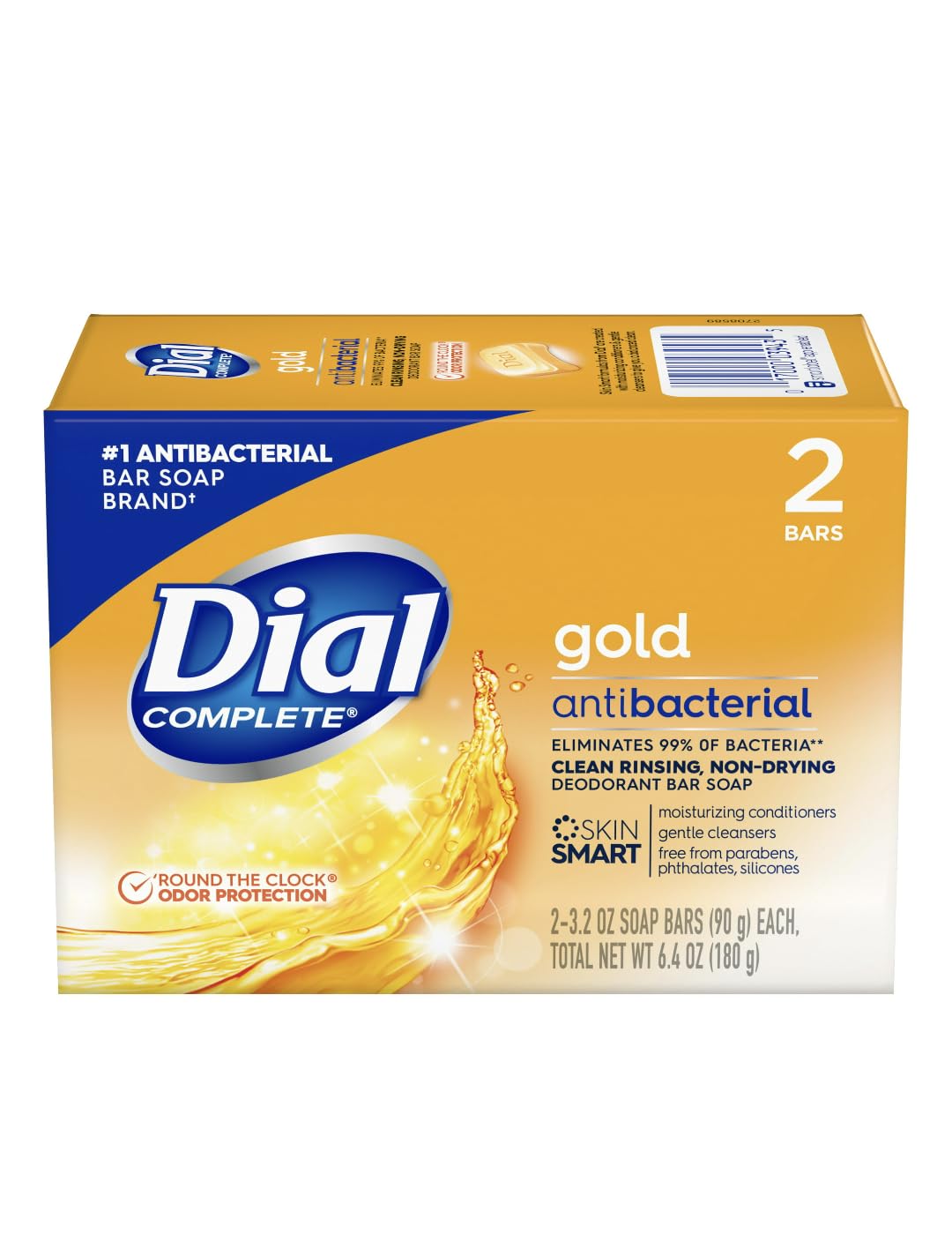 Buy now Dial Gold Antibacterial Deodorant Soap, 2 Pack, Total Net Wt 6.4 oz at indiglob india