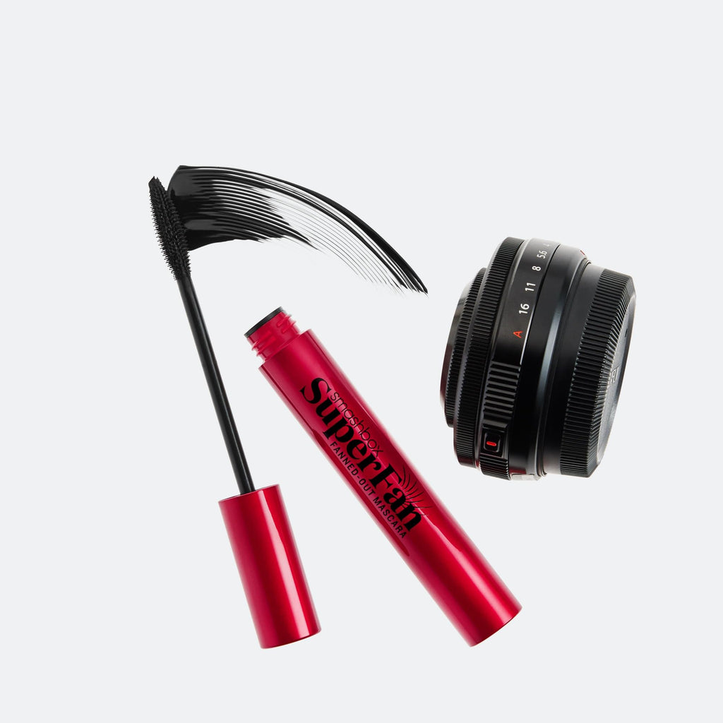 Buy now Smashbox Super Fan Lash Lengthening Mascara | Fanned-Out Volume + Length, Long-Wearing Mascara without Clumping, 0.34 Fl Oz, Black at indiglob india