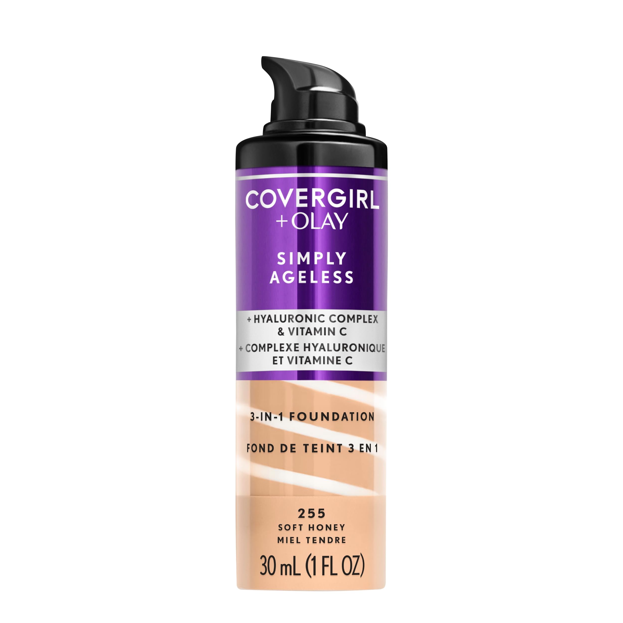 Buy now COVERGIRL & Olay Simply Ageless 3-in-1 Liquid Foundation, Matte Finish, Hyaluronic & Vitamin C Formula, 240 Natural Beige, 1 Count at indiglob india
