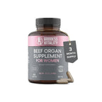 Beef Organ Supplement for Men | Grass-Fed Testicle, Blood, Liver, Heart & Bone Marrow | Primal Energy, Stamina & Daily Performance | 90-Day Supply