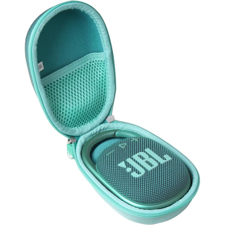 Buy now Hermitshell Hard Travel Case for JBL Clip 4 / JBL Clip 5 Portable Mini Bluetooth Speaker (Blue) JBL Clip 4 Case Teal at indiglob india