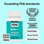 NovaFerrum Pow Chewable Iron Supplement 36mg for Anemic Teens & Adults 12+
