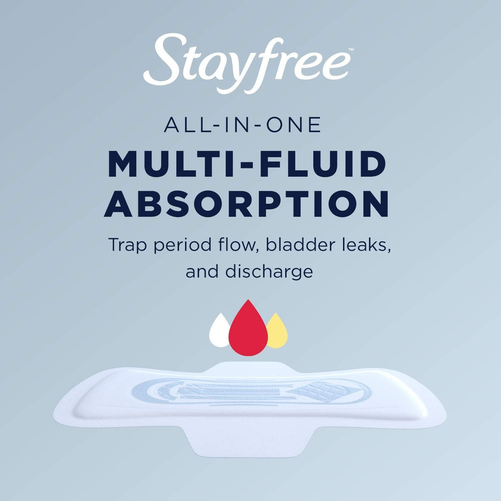 Buy now Stayfree Ultra Thin Overnight Pads with Wings, For Women, Reliable Protection and Absorbency of Feminine Moisture, Leaks and Periods, 40 count - Pack of 3 at indiglob india
