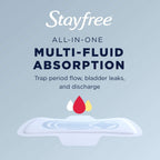 Buy now Stayfree Ultra Thin Overnight Pads with Wings, For Women, Reliable Protection and Absorbency of Feminine Moisture, Leaks and Periods, 40 count - Pack of 3 at indiglob india