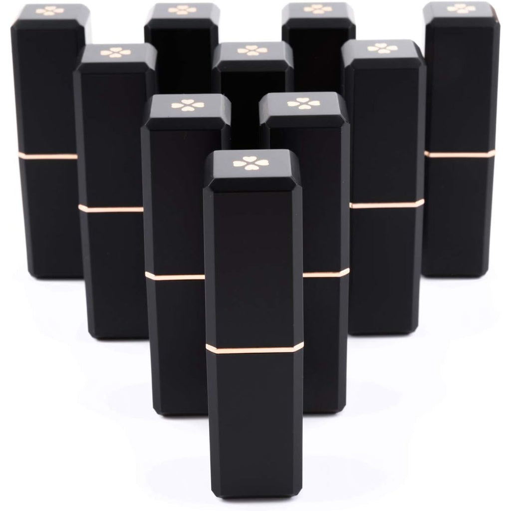 Buy now Allwon 10Pcs Black Empty Lipstick Tubes DIY Lip Balm Container (Square Tube) at indiglob india