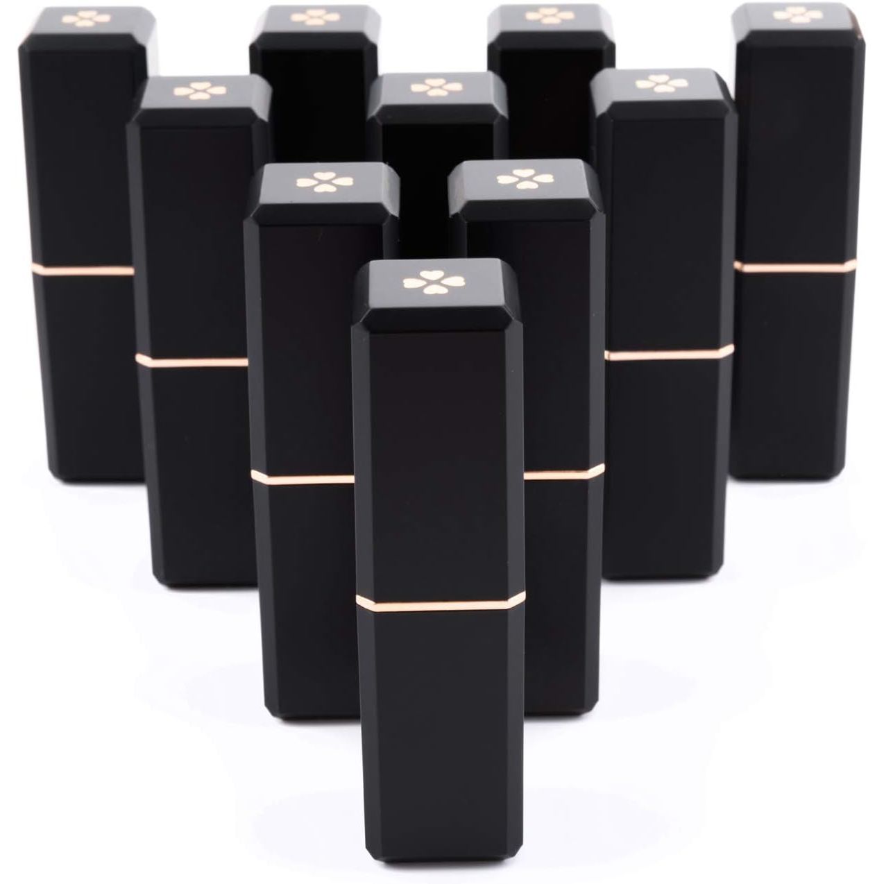 Buy now Allwon 10Pcs Black Empty Lipstick Tubes DIY Lip Balm Container (Square Tube) at indiglob india