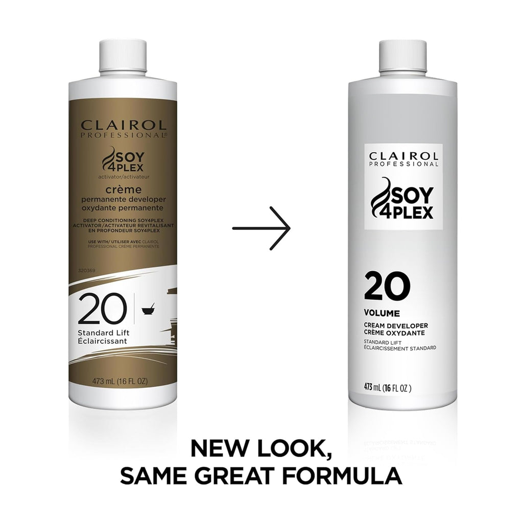Clairol Professional Crème Permanente 20 Volume Hair Developers | For Coloring, Lightening & Lifting with Deep Conditioning Formula
