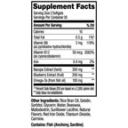 OLLY Ultra Strength Brain Softgels, Omega-3s, Vitamins B6 and B12-60 Count