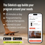 SIDEKICK | AxisBoard Balance Board for Foot & Ankle Rehab | PT Training System with Exercise Programs for Plantar Fasciitis, Achilles Pain & Ankle Sprains | Sidekick App + Guide Included