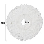 5 Replacement Mop Micro Head Refill for 360° Spin Magic Mop-Microfiber Replacement Mop Head-Round Shape Standard Size