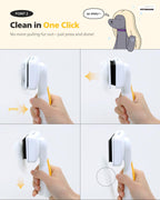PETHROOM Self-Cleaning Slicker Brush for Dogs & Cats