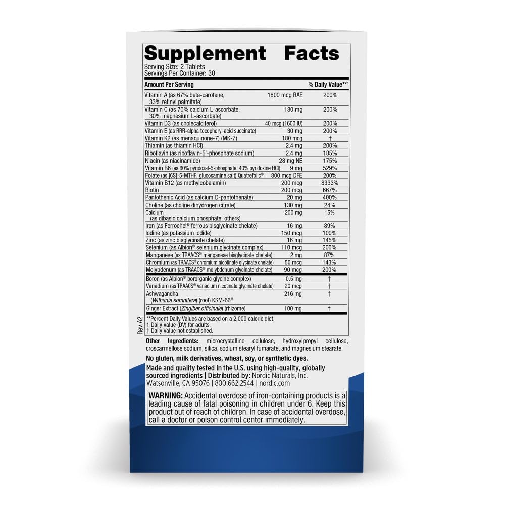 Nordic Naturals Women's Multivitamin - Extra Strength - 60 Tablets