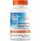 Buy now Doctorâ€™s Best High Absorption Magnesium Glycinate Lysinate Supplement - 100% Chelated for Maximum Absorption - Magnesium for Sleep and Muscle Relaxation - 200 Mg Per Serving - 240 Tablets at indiglob india