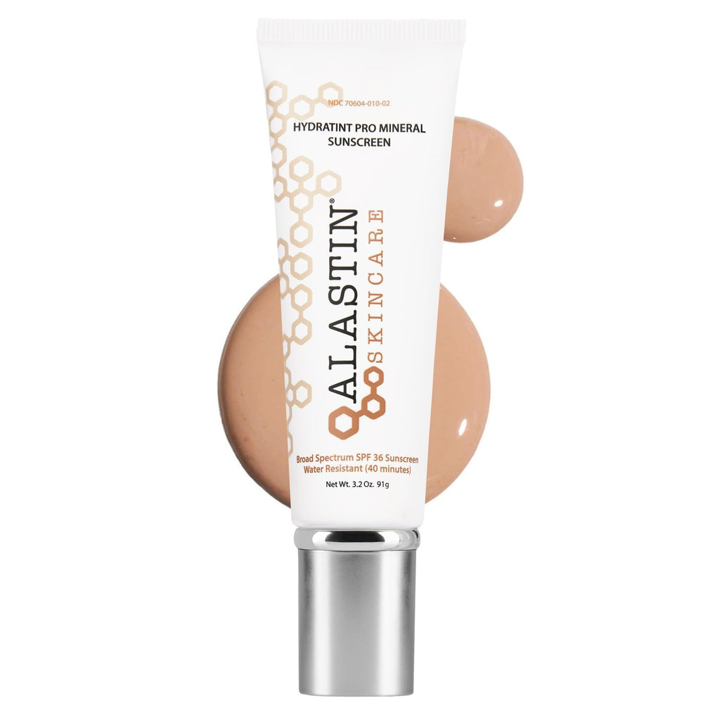 ALASTIN Skincare HydraTint Pro Mineral Tinted Sunscreen SPF 36 (3.2 oz) | 2-in-1 Daily Sunblock Moisturizer for Ultimate Protection and an Even Glow on Face & Neck, Fragrance-Free, Water Resistant