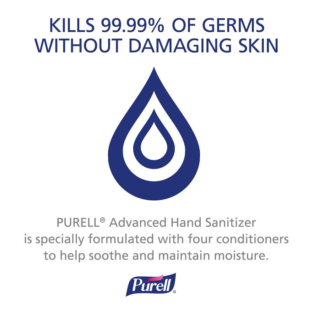 Purell Hand Sanitizer Soothing Gel Travel Bottle, 6ct x 2oz - 3156-04-EC