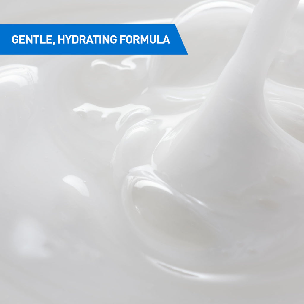 CeraVe Gentle Hydrating Shampoo with Hyaluronic Acid for Hair & Scalp, 12oz | Leaves Hair and Scalp Soft and Healthy-Looking with Ceramides, Niacinamide and A Color Safe Formula