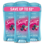 Secret Fresh Antiperspirant Deodorant for Women, 72hr Breathable Sweat & Odor Protection, Instant Freshness & Gentle, PH Balancing Minerals, Clear Gel, Cool Waterlily Scent, 2.6 oz (Pack of 3)