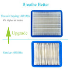 HOODELL 3 Pack 491588S Air Filter with Pre Filter, Compatible with 491588 493537 493537S Toro 20332 Craftsman 33644, Push Lawn Mower Air Cleaner