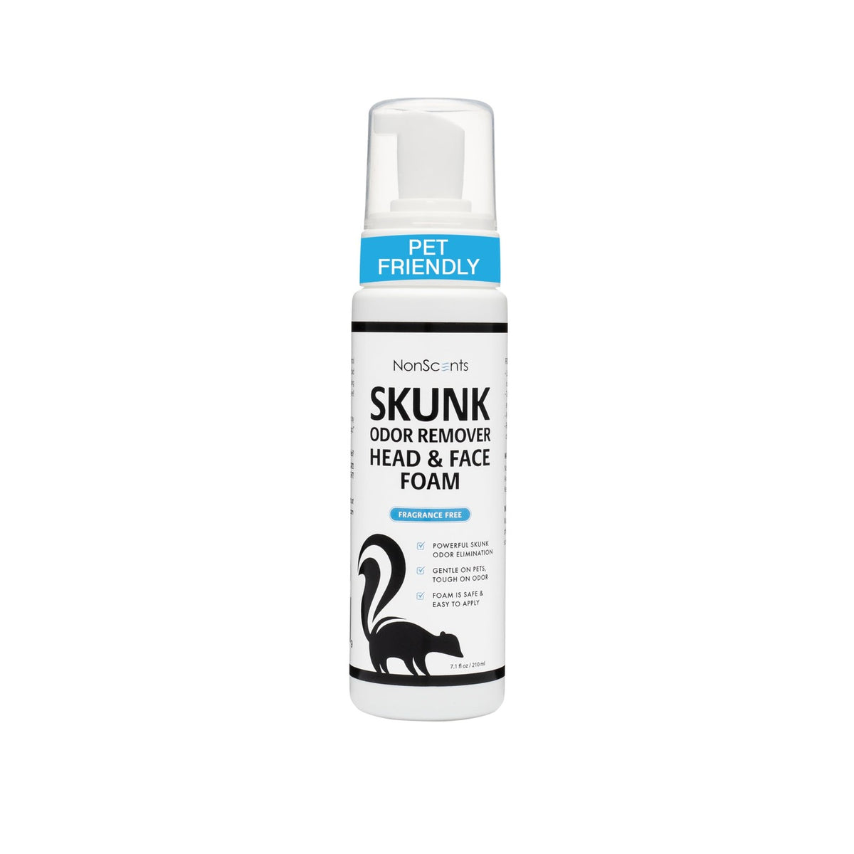 NonScents Skunk Odor Remover Head & Face Foam - Skunk Odor from Pets