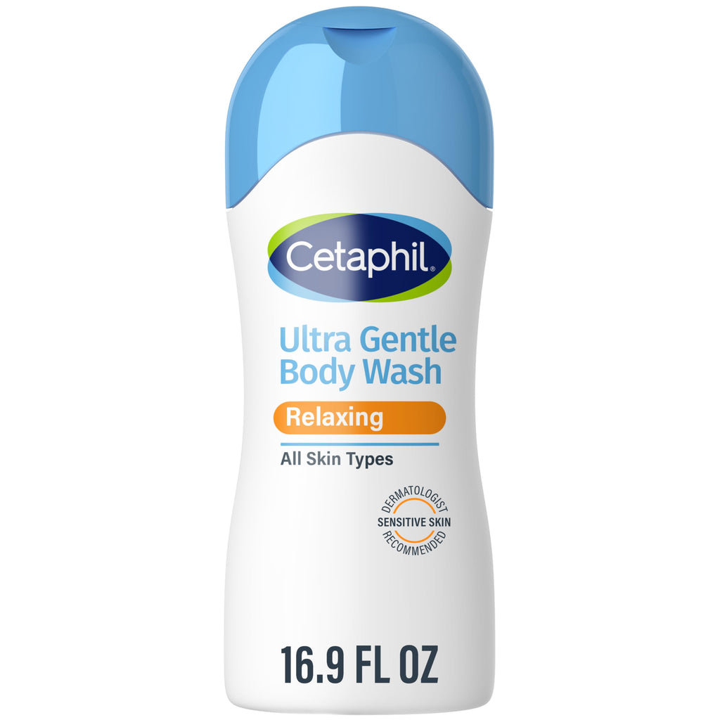 Cetaphil Ultra Gentle Refreshing Body Wash, Hypoallergenic, 16.9oz | Hypoallergenic, Fragrance-Free, Aloe Vera, Calendula, Vitamin B5, Moisturizing, Dermatologist Tested, Dry To Normal Skin