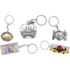 Buy now Spark 12-Pack New York City Souvenir Keychains – 3D Silver Metal NYC Landmark Set with Statue of Liberty, Empire State Building, Freedom Tower, Taxi Cab, USA Flag & Bottle Openers at indiglob india