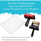 Buy now Gel Press Monoprinting Print Plate - 12” X 14” Gel Plate - Printmaking Supplies - Reusable Gel Printing Plate for Press Art for Card Making, Scrapbooking, Journaling, Arts and Crafts, Home Decor at indiglob india