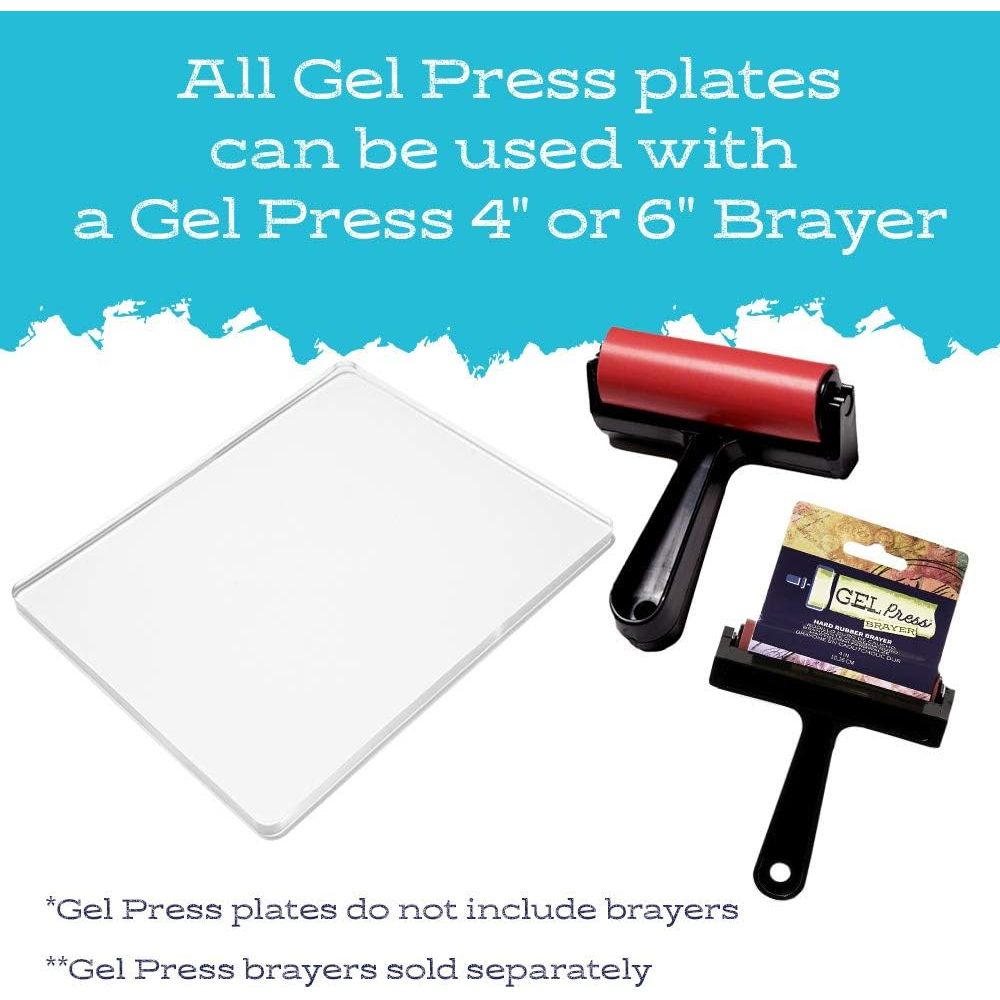 Buy now Gel Press Monoprinting Print Plate - 12” X 14” Gel Plate - Printmaking Supplies - Reusable Gel Printing Plate for Press Art for Card Making, Scrapbooking, Journaling, Arts and Crafts, Home Decor at indiglob india