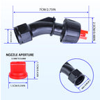110° Flat Fan Spray Nozzles, 7PCS 0.1–0.6mm Sprayer Nozzle Tips