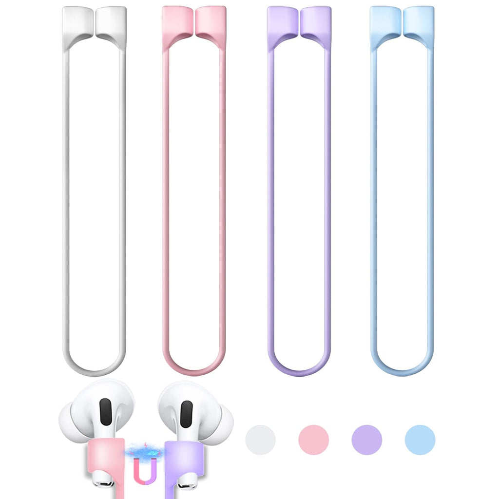 Buy now 5 Pack Ultra Strong Magnetic AirPods Pro Straps, Anti-Lost Neck Cord for AirPods Pro 3 2025,AirPods 4th, AirPods Pro 2nd/1st, AirPod 3rd, AirPod 2nd/1st - 5 Pcs Silicone Sports Lanyard and 2 Ear Hook at indiglob india