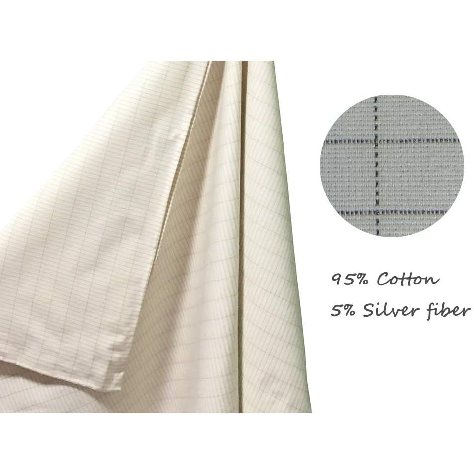 Buy now Grounding Sheet with 15ft Cord, Premium Cotton & Pure Silver Fiber Blend for Enhanced Sleep, Eco-Friendly Fabric (Crib Size, 52x27 Inches) – Promotes Wellness & Relaxation at indiglob india