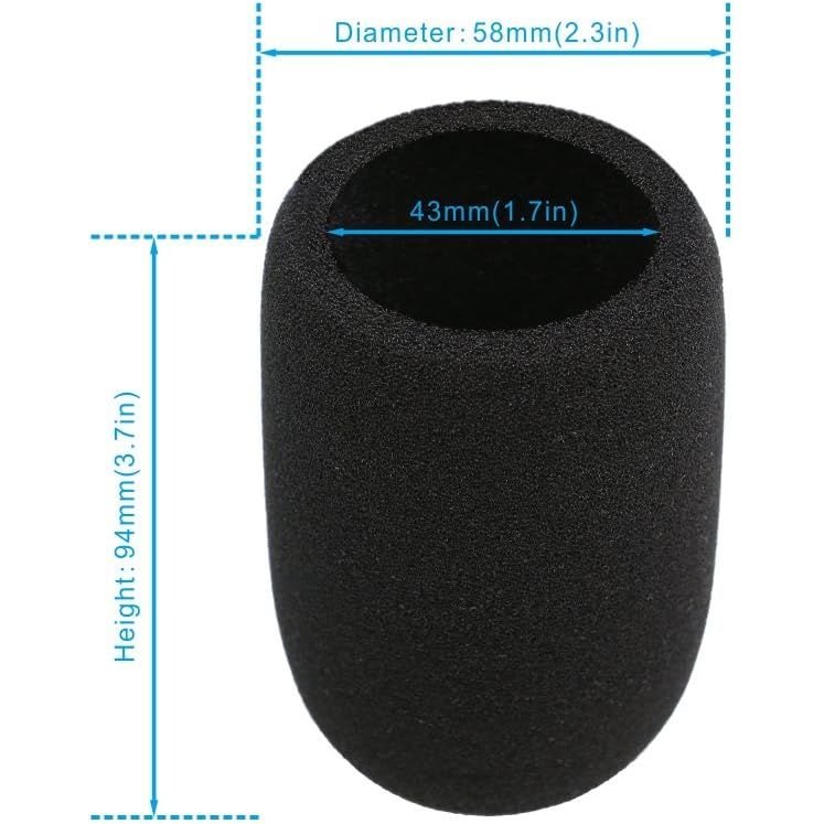Buy now SUNMON Windscreen Foam Cover, Windscreen Pop Filter for Audio-technica AT2020 Condenser Studio Microphone,Compatible with AT-2035 AT-2050 ATR2500 ATR2500X AT-4040 Microphones,(Black) at indiglob india
