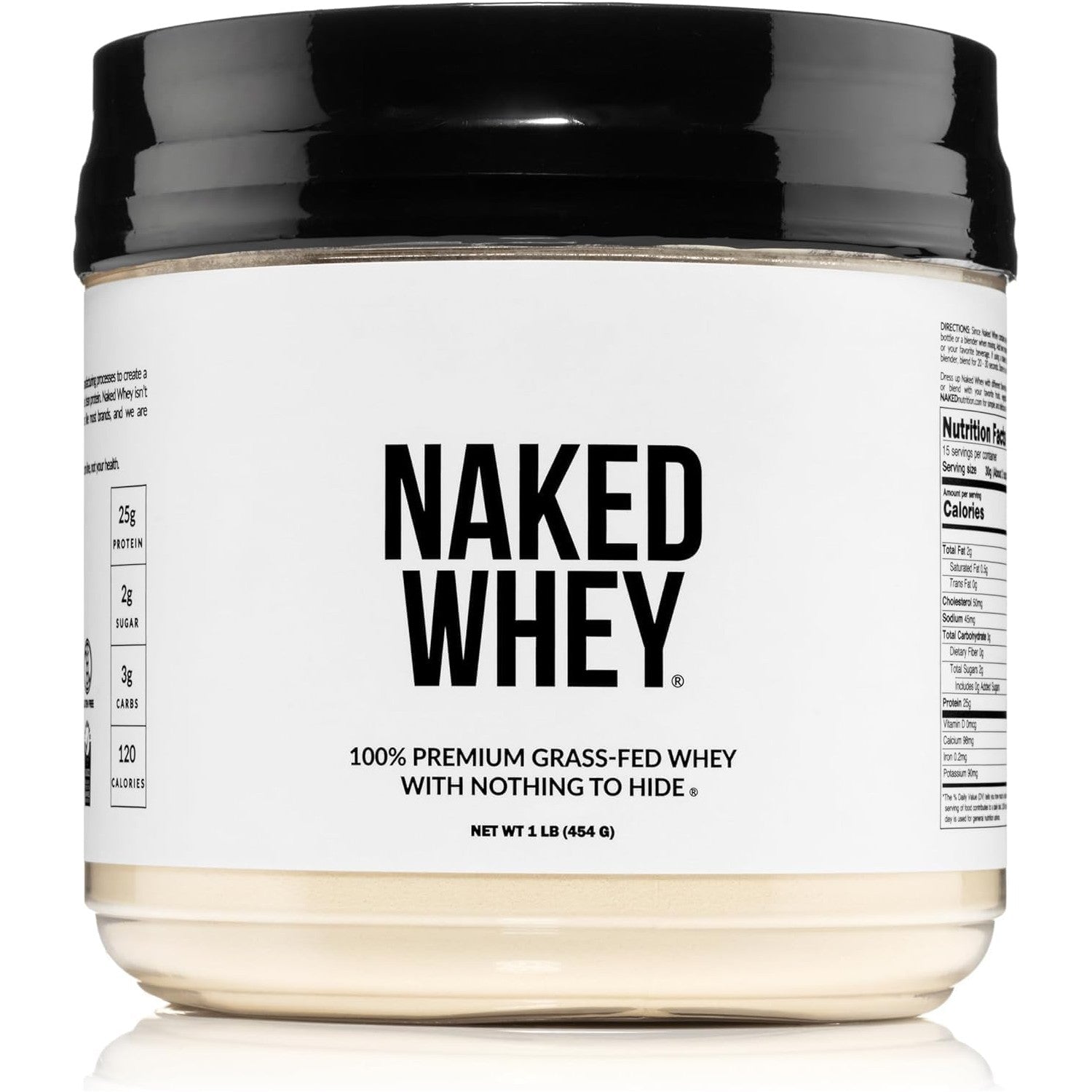 Buy now NAKED Whey 2LB 100% Grass Fed Whey Protein Powder - Only 1 Ingredient, Unflavored Whey Protein, Undenatured, Gluten Free, Soy Free, No GMOs, No Preservatives Unflavored 1 Pound (Pack of 1) at indiglob india