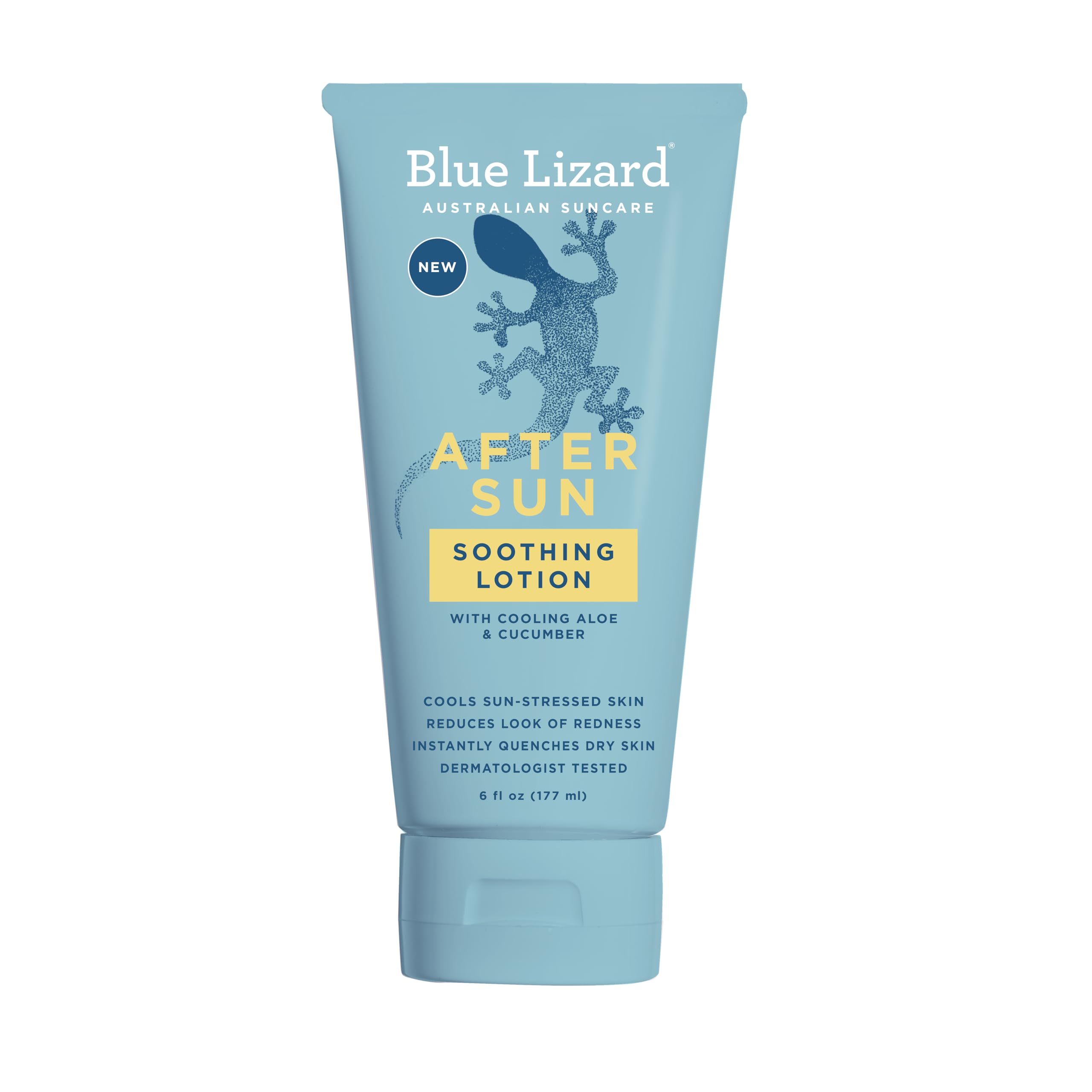 After Sun Soothing Lotion, Lightweight Formula with Shea Butter, Soothes and Moisturizes, Proven to Reduce the Look of Redness, Instant Hydration, Vegan, Hypoallergenic, 6 oz.