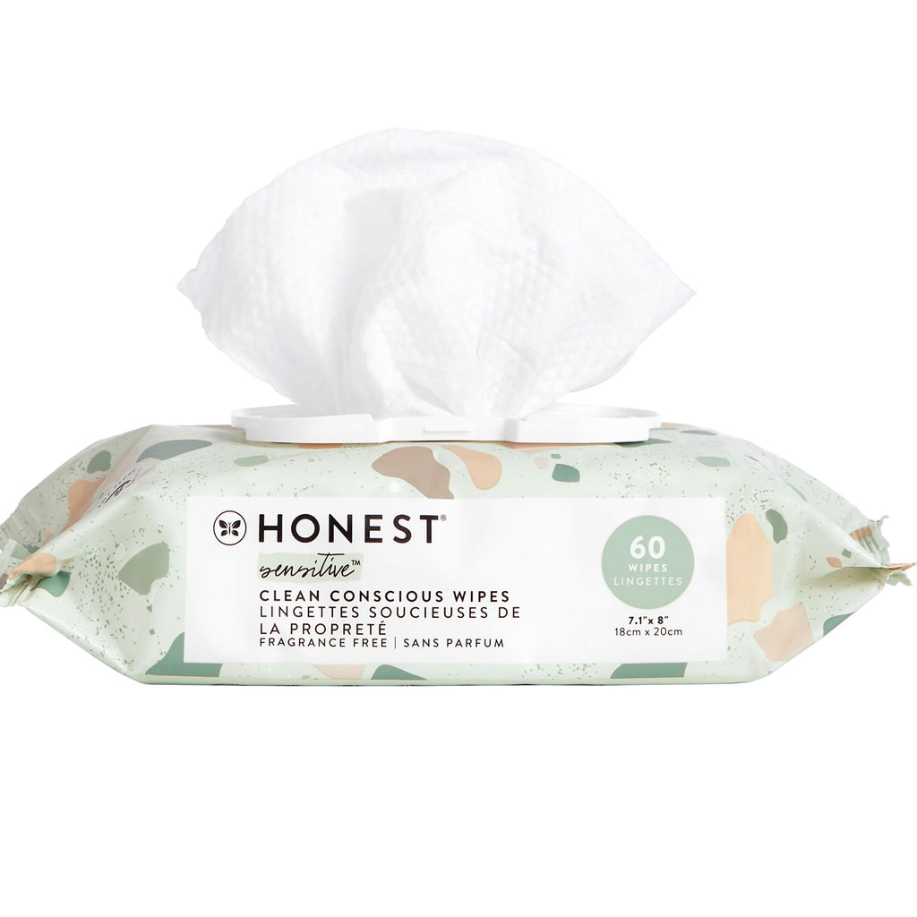 Buy now The Honest Company Hypoallergenic Multi-Use Baby Wipes for Sensitive Baby Skin Rainbow 60 Count at indiglob india