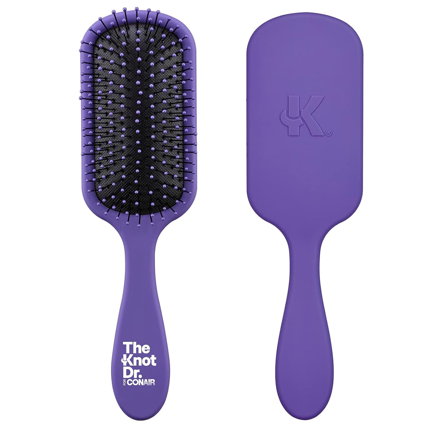 Buy now The Knot Dr. hair brush by Conair - Detangling hair brush - Removes Knots and Tangles in wet or dry Hair - hair brushes for women - Pink 1 Count (Pack of 1) Purple at indiglob india