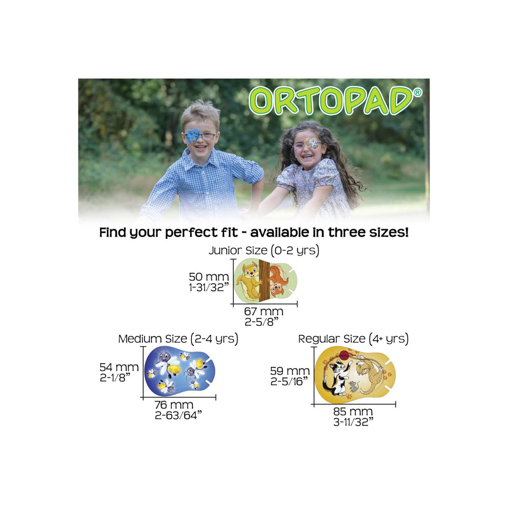 Ortopad® Boys Adhesive Eye Patches, 50/bx, Blue Camo Pack, Reg Size 4+ yr