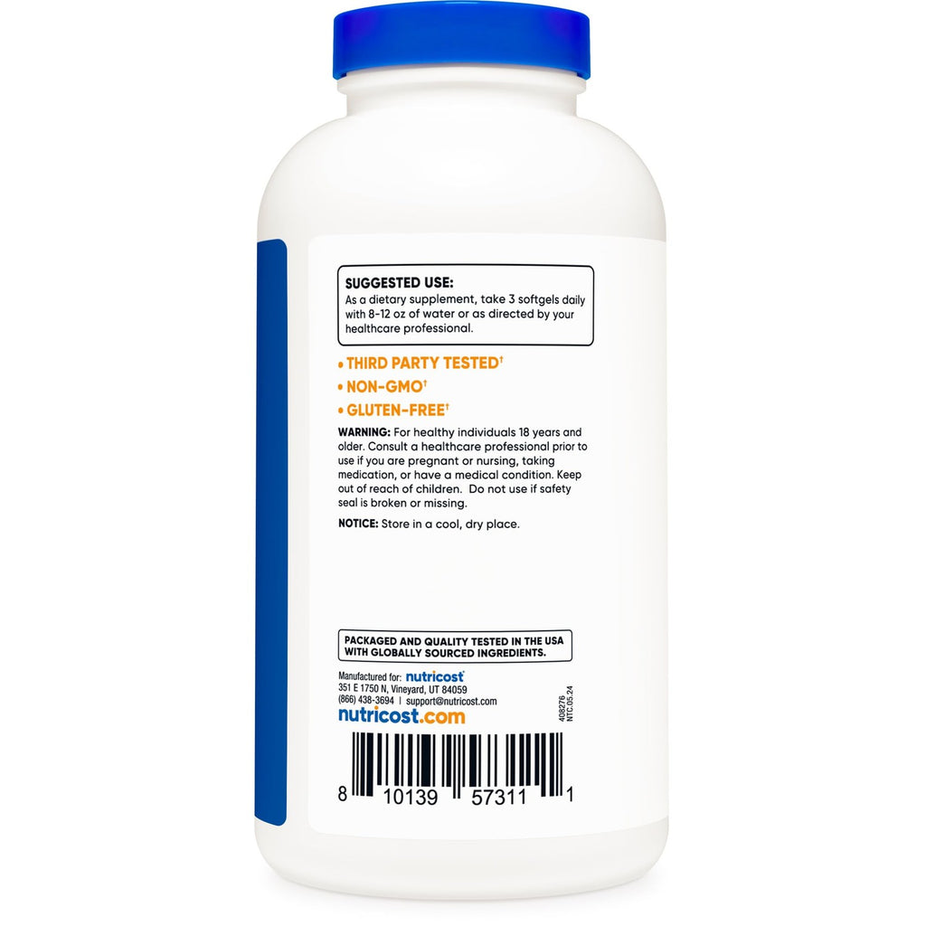Nutricost CLA (Conjugated Linoleic Acid) 800mg, 240 Softgels