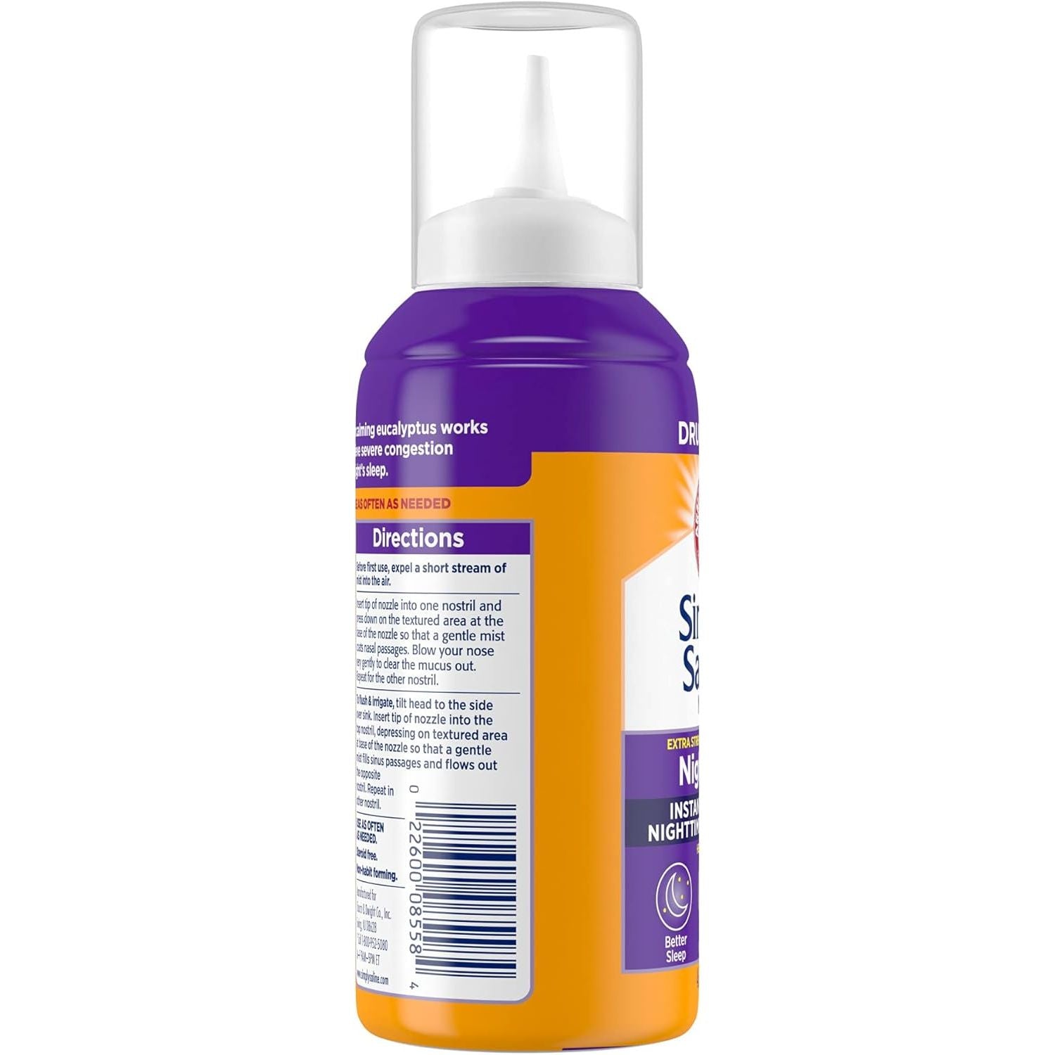 Buy now ARM & HAMMER Simply Saline Nighttime Drug-Free Mist for Nasal Congestion at Night, Extra Strength, Calming Eucalyptus, Safe to Use with Rx and OTC, For Adults and Kids Ages 2+, 4.6 oz (129 g) at indiglob india