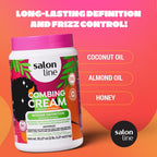 Salon Line, Hair Cream, Leave-In, Curl, Intense Definition Styling Cream, Wavy 35.27 Oz