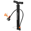 Floor Bike Pump Portable, Classic Bicycle Pump, Portable Bike Tire Pump with Dual Presta & Schrader Valves, Attached Ball Needles, Bike Air Pump for Bike Tires, Balls