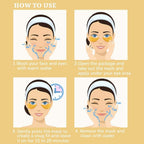 24K Gold Under Eye Collagen Patches, 30 Pairs
