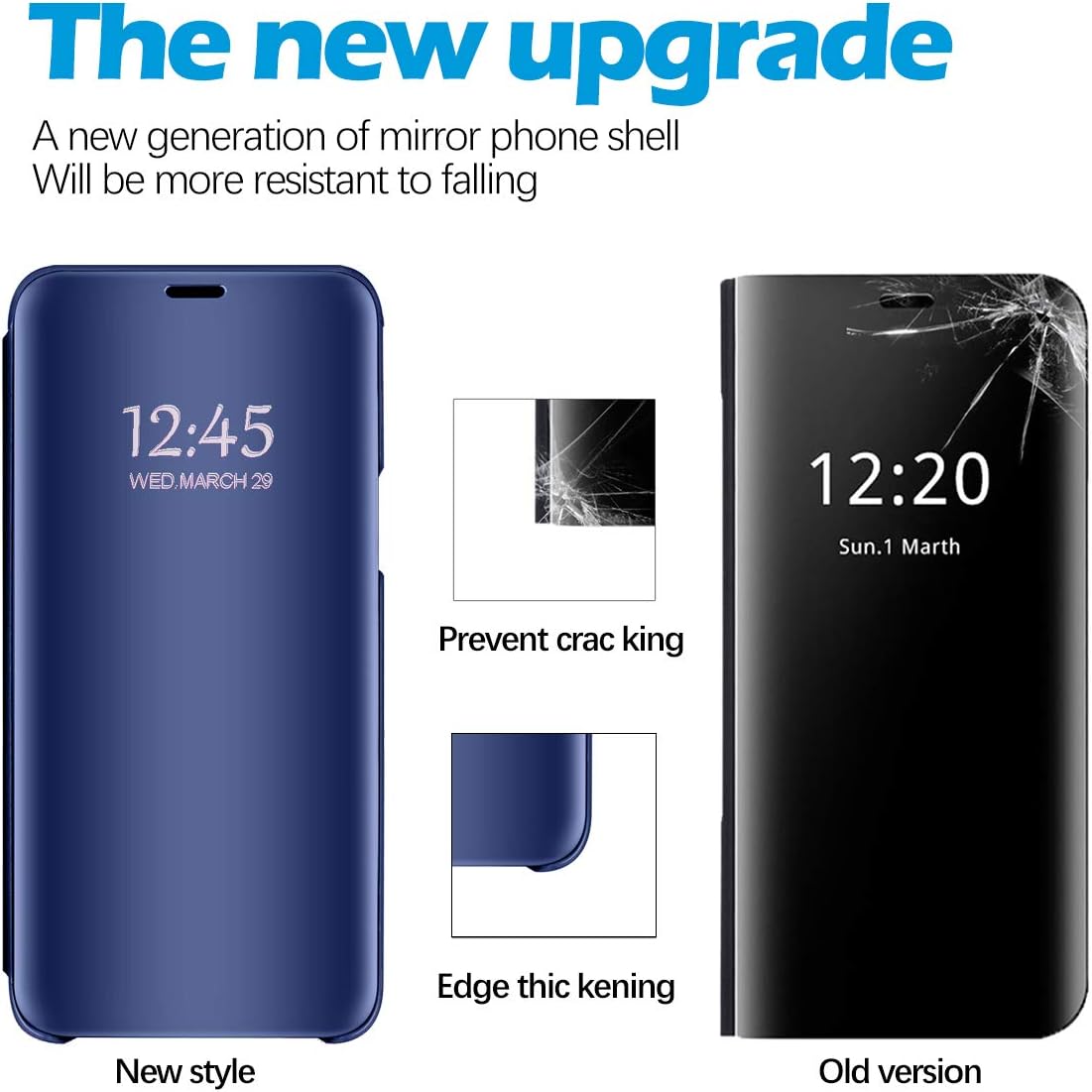 Buy now Compatible with Samsung Galaxy S23 Ultra Case Flip Leather Cover Clear S-View Mirror Shockproof Cover with Kickstand Anti-Scratch Protective Phone Cases Cover for Samsung S23 Ultra at indiglob india