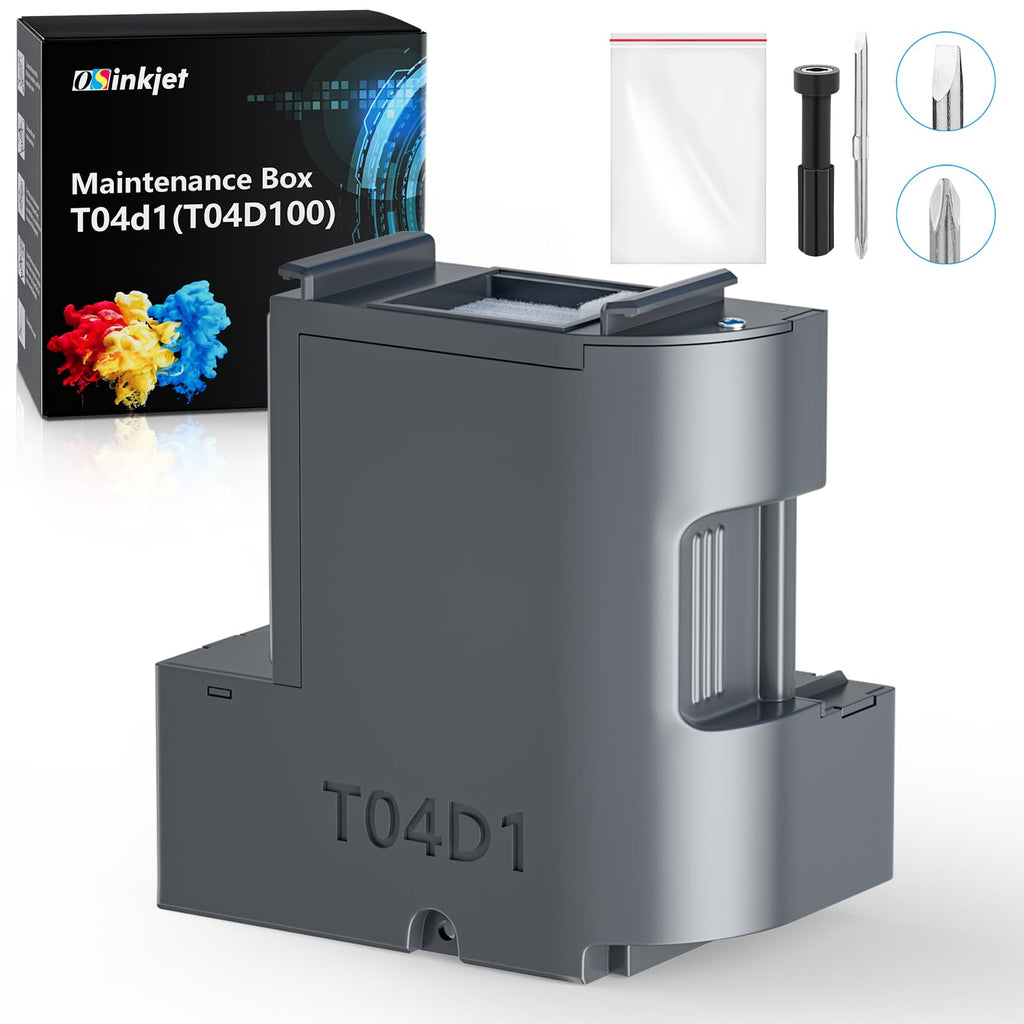 T04D1 Maintenance Box Compatible for ET-3850 ET-3760 ET-4750 ET-3750 ET-4760, T04D100 Ink Maintenance Box T04D1 for ET-15000 ET-4850 ET-2980 ET-5150 ET-3830 ET-3950, TO4D1/ T04D100/ 04D1/ EWMB2