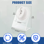 Buy now Cindeer Silicone Ear Model 2-Piece Set â€“ Flexible Reusable Fake Ear Mold with Acrylic Stand | Jewelry Display & Piercing Practice Tool (White) at indiglob india